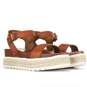 NWT MIA Faustina Rope Wrapped Platform Wedge size 9